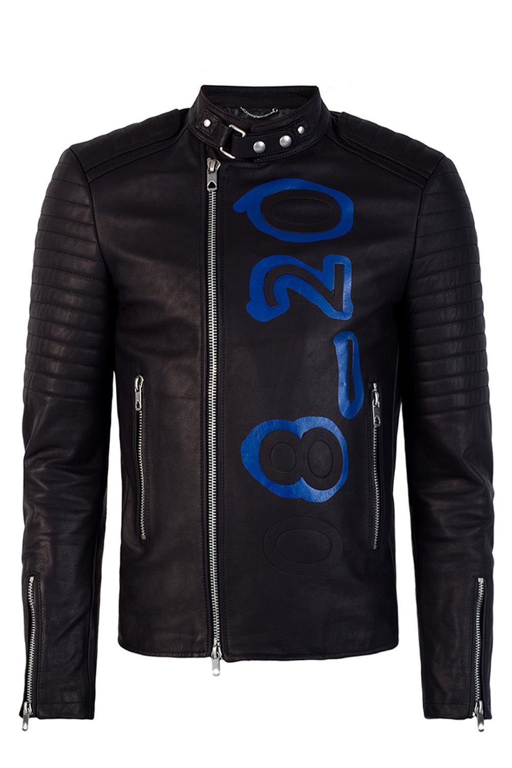 Diesel black outlet gold biker jacket